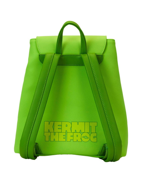 Mochila Loungefly Disney Kermit La Rana 26x27cm Vegana Mochila Loungefly Disney Kermit La Rana 26x27cm Vegana