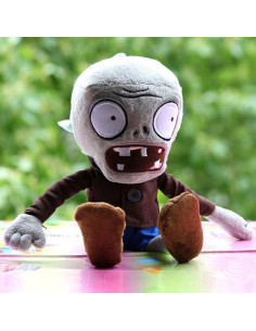 Muñeco de Peluche Zombie Gris 30 cm JHESAO con Abrigo 2