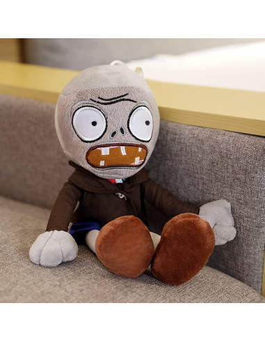 Muñeco de Peluche Zombie Gris 30 cm JHESAO con Abrigo