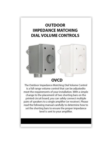 Controles de Volumen al Aire Libre Theater Solutions OVCDW
