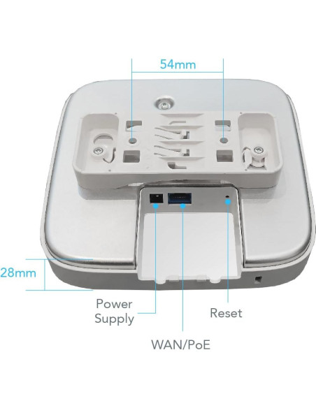 Punto de Acceso Wi-Fi 6 InHand EAP600 Indoor 0.40kg Punto de Acceso Wi-Fi 6 InHand EAP600 Indoor 0.40kg