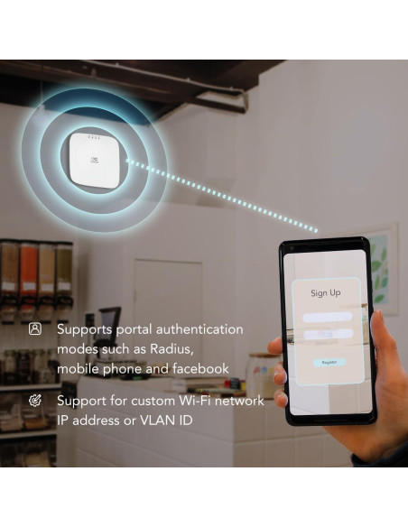Punto de Acceso Wi-Fi 6 InHand EAP600 Indoor 0.40kg Punto de Acceso Wi-Fi 6 InHand EAP600 Indoor 0.40kg