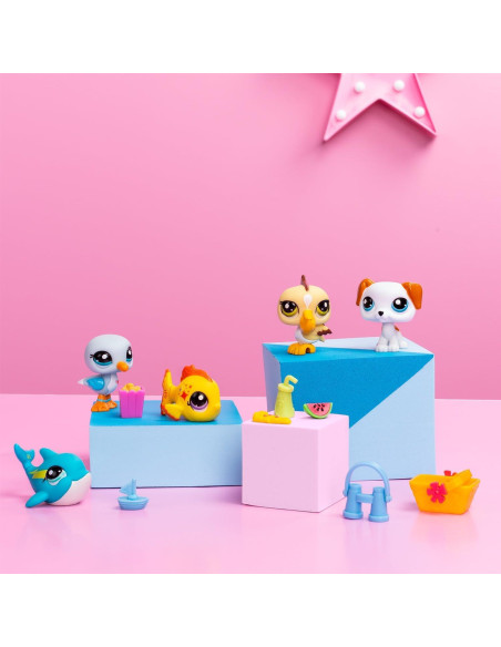 Littlest Pet Shop Paquete 5 Mejores Amigos de Playa Littlest Pet Shop Paquete 5 Mejores Amigos de Playa