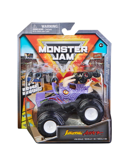Camión Monstruo Diecast 1:64 Monster Jam Spin Master Jurassic Attack Camión Monstruo Diecast 1:64 Monster Jam Spin Master Jurassic Attack