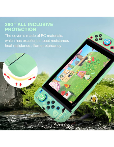 Funda Protectora DLseego para Nintendo Switch Verde con Accesorios Funda Protectora DLseego para Nintendo Switch Verde con Accesorios