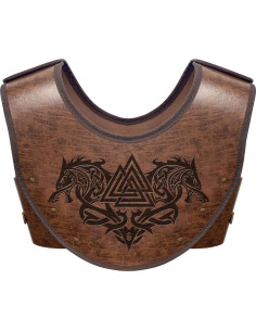 Conjunto de Guerrero Vikingo HiiFeuer con Armadura y Guantelete 2