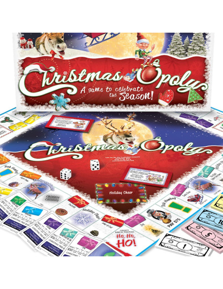 Juego de Mesa Navidad-opoly Tarde para el cielo para 2-6 Jugadores Juego de Mesa Navidad-opoly Tarde para el cielo para 2-6 Jugadores
