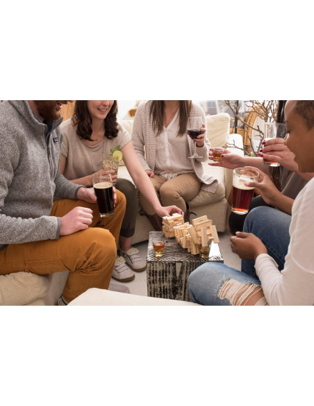 Juego de Beber Apilable True - 60 Bloques y 4 Vasos Juego de Beber Apilable True - 60 Bloques y 4 Vasos