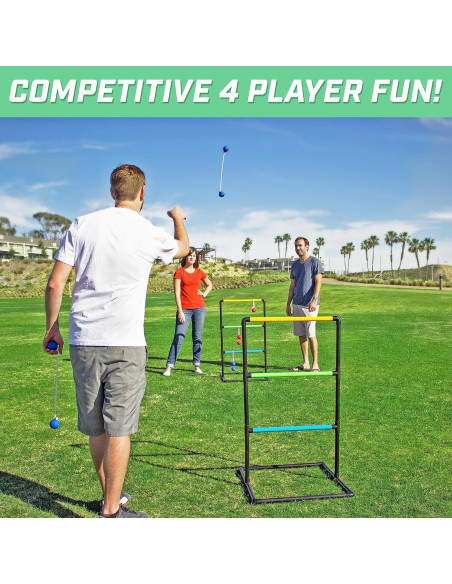 Juego de Escalera GoSports Clásica con 6 Bolos de Goma y Funda Juego de Escalera GoSports Clásica con 6 Bolos de Goma y Funda