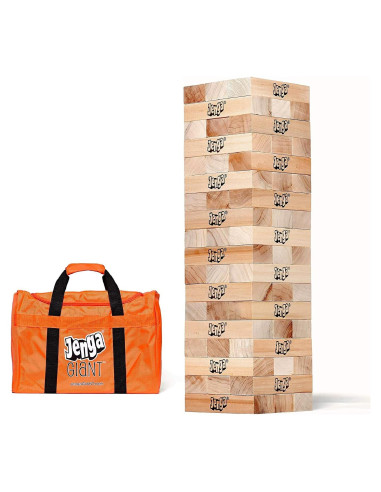 Jenga Gigante de Madera Dura - Juego Original - 54 Bloques