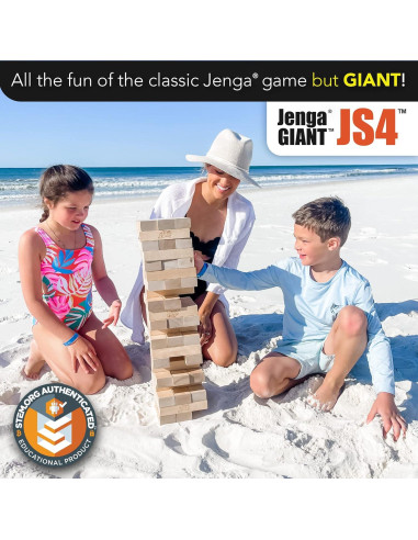 Jenga Gigante - Bloques de Madera - 54 Piezas - 91.44 cm
