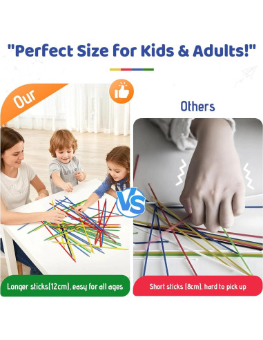 Juego Clásico de Palitos de Madera Lucky Shop 41 Piezas