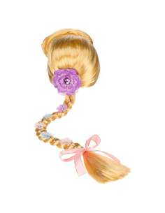 Disfraz de Rapunzel Disney con peluca y trenza - Talla Única