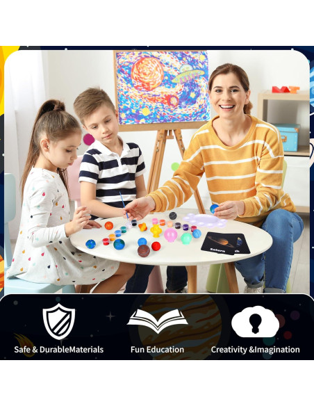 Kit de Pelotas Saltarinas Pllieay Sistema Solar DIY para Niños Kit de Pelotas Saltarinas Pllieay Sistema Solar DIY para Niños