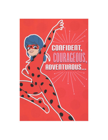 Tarjeta de Cumpleaños Miraculous Ladybug - Poder Femenino