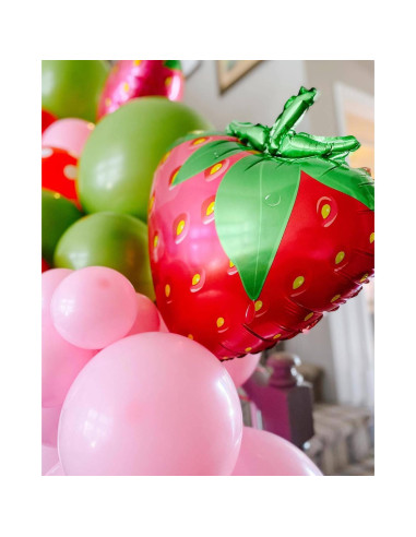 Paquete de 12 globos de fresa LHOAVWE 58 cm para fiestas