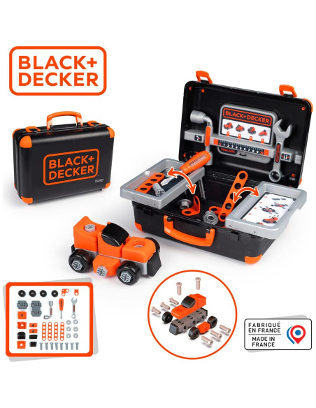 Caja de Herramientas Black + Decker SMOBY para Niños 3-7 Años Caja de Herramientas Black + Decker SMOBY para Niños 3-7 Años