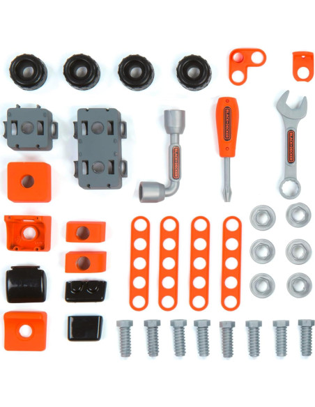 Caja de Herramientas Black + Decker SMOBY para Niños 3-7 Años Caja de Herramientas Black + Decker SMOBY para Niños 3-7 Años