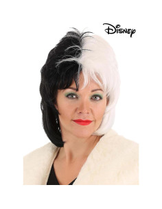 Peluca Cruella De Vil Disney - Disfraz Halloween Estándar 2