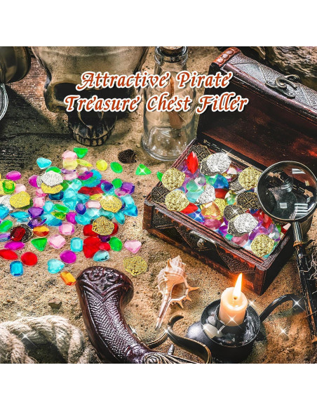 Set de Juguetes de Tesoros Piratas MARFOREVER 180 Piezas Set de Juguetes de Tesoros Piratas MARFOREVER 180 Piezas