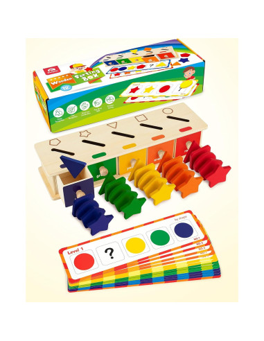 Juego de Clasificación de Colores y Formas Coogam 25 Piezas