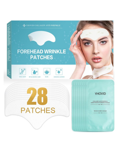 Parches Antienvejecimiento YHOVID 28 Pcs para Arrugas Frente