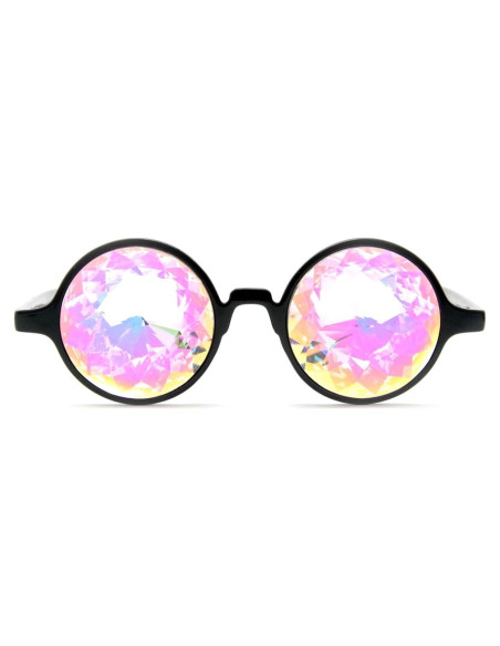 Gafas de Caleidoscopio Negras GloFX con Lentes de Cristal 3D Gafas de Caleidoscopio Negras GloFX con Lentes de Cristal 3D