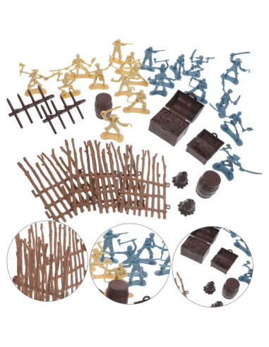 Set de Disfraces de Pirata Garneck 43 Piezas para Niños
