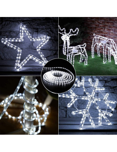 Luces de Cuerda LED Toodour 30,48 m 720 LEDs 8 Modos Blancas
