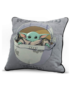 Funda Decorativa de Almohada Jay Franco Baby Yoda 38x38 cm