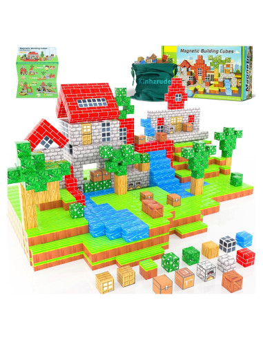 Bloques Magnéticos Kinhzrude 100PCS - Juguetes STEM 3D para Niños