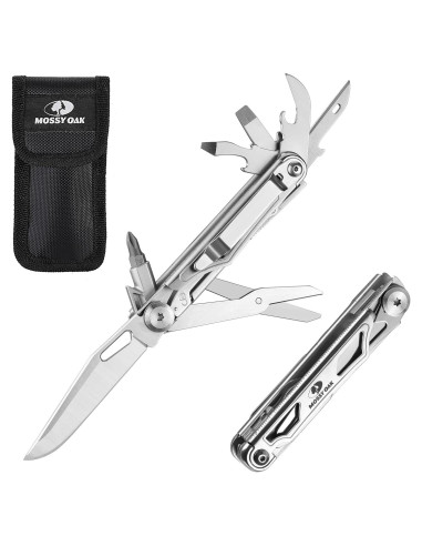 Cuchillo Multitool 12-en-1 Mossy Oak Acero Inoxidable