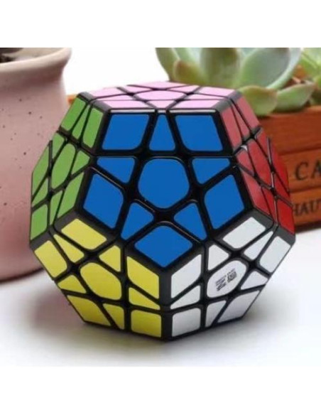 Cubo Velocista Megaminx 3x3 Qiheng Dodecaédrico Colorido Cubo Velocista Megaminx 3x3 Qiheng Dodecaédrico Colorido