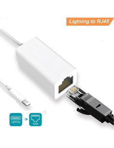 Adaptador Lightning a Ethernet DESOFICON RJ45 100Mbps 2