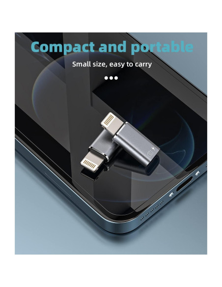 Adaptador OTG USB-C a Lightning WASRUYI 2Pack Carga y Sincronización Adaptador OTG USB-C a Lightning WASRUYI 2Pack Carga y Sincronización