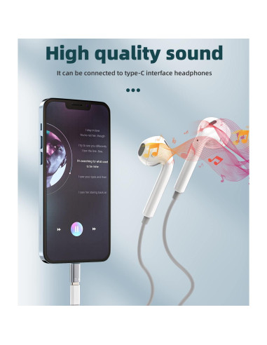 Adaptador OTG USB-C a Lightning WASRUYI 2Pack Carga y Sincronización