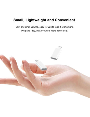 Adaptador Lightning a USB-C JY-FBA-00087 2Pack Carga Rápida