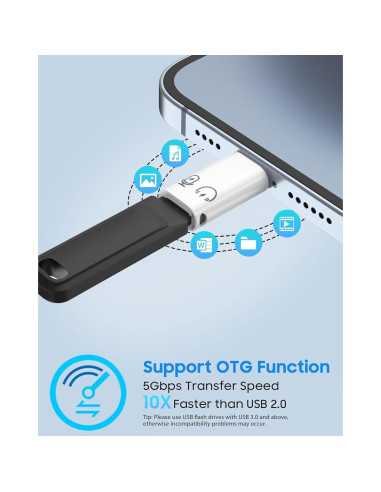 Adaptador de Audio MoKo USB C a Lightning para iPhone y iPad