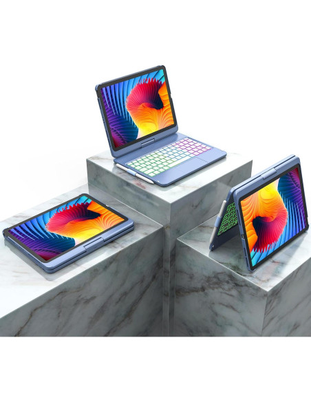 Funda con teclado HOTLIFE para iPad Pro 11" y Air 10.9 Funda con teclado HOTLIFE para iPad Pro 11" y Air 10.9