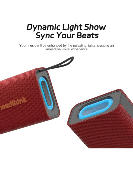 Altavoz Bluetooth Inalámbrico Portátil Aheadthink AH03C IPX5 RGB Altavoz Bluetooth Inalámbrico Portátil Aheadthink AH03C IPX5 RGB