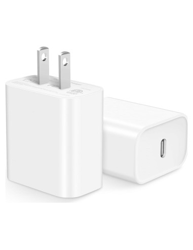 Cargador Rápido USB C ROMITAZ 20W - 2 Paquete para iPhone