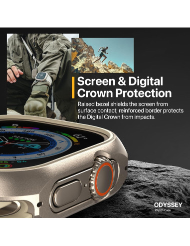 Funda de Aluminio MAGEASY para Apple Watch Ultra 49mm - Titanio
