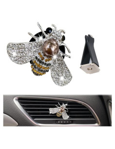 Ambientador de Auto Sozbkelns Abeja Brillante Plata con Fragancia
