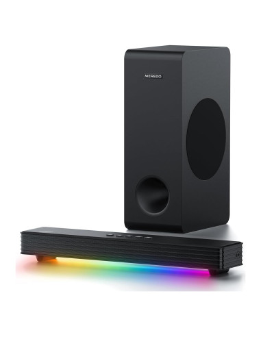 Barra de Sonido MEREDO G38 3.1CH con Subwoofer RGB
