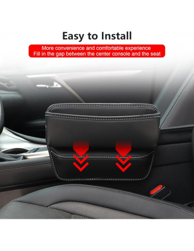 Relleno Organizador Espacio Asientos Auto Alpmosn - Negro
