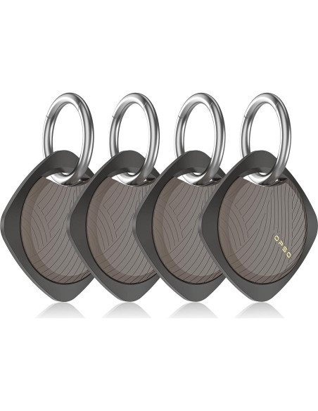 Rastreador Bluetooth OPSO Finder Tag 4PC Negro - Impermeable Rastreador Bluetooth OPSO Finder Tag 4PC Negro - Impermeable