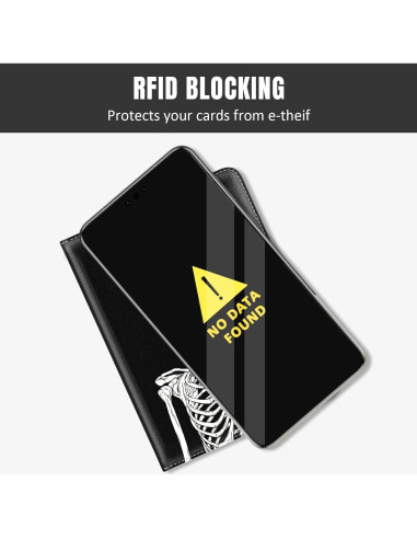 Portafolio de Pasaporte Rimilak con Bloqueo RFID - Calavera OK