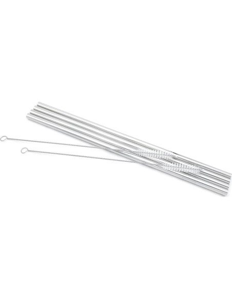 Set de Pajitas Reutilizables GFDesign 30.48 cm Acero Inoxidable Set de Pajitas Reutilizables GFDesign 30.48 cm Acero Inoxidable