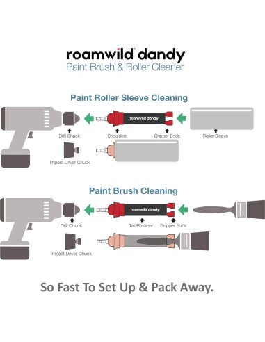 Limpiador de Brochas y Rodillos Roamwild Dandy PRO 2 en 1