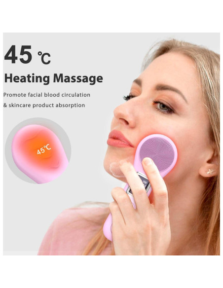 Cepillo Facial Sónico ColorfulLaVie J06 Rosa Impermeable Cepillo Facial Sónico ColorfulLaVie J06 Rosa Impermeable